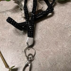 💎💎💎 Black Rhinestone Lanyard Keychain 💎💎💎